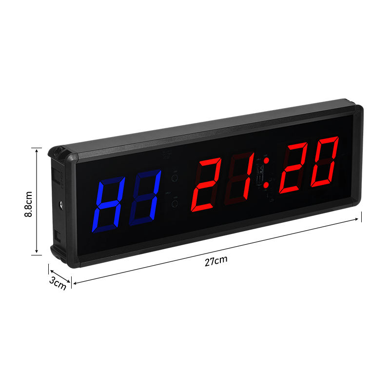 JX 1.5-Inch Sports Clock Timer dimension view of compact sports clock timer