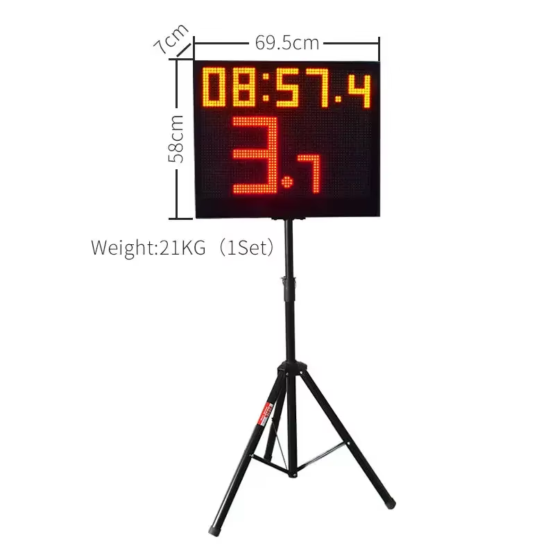 YS 24s Shot Clock Pair shot clock dimensions and single set weight
